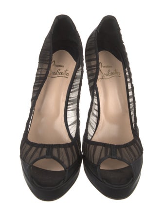 Christian Louboutin Mesh Mesh Accents Pumps