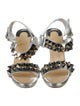 Christian Louboutin Patent Leather Studded Accents Sandals
