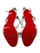 Christian Louboutin Patent Leather Studded Accents Sandals