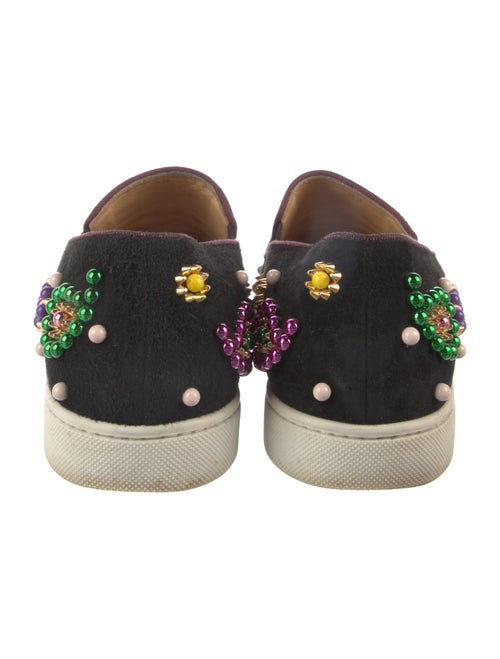 Christian Louboutin Suede Patterned Sneakers