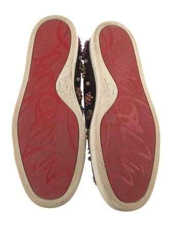 Christian Louboutin Suede Patterned Sneakers