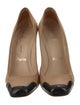 Christian Louboutin Leather Colorblock Pattern Pumps