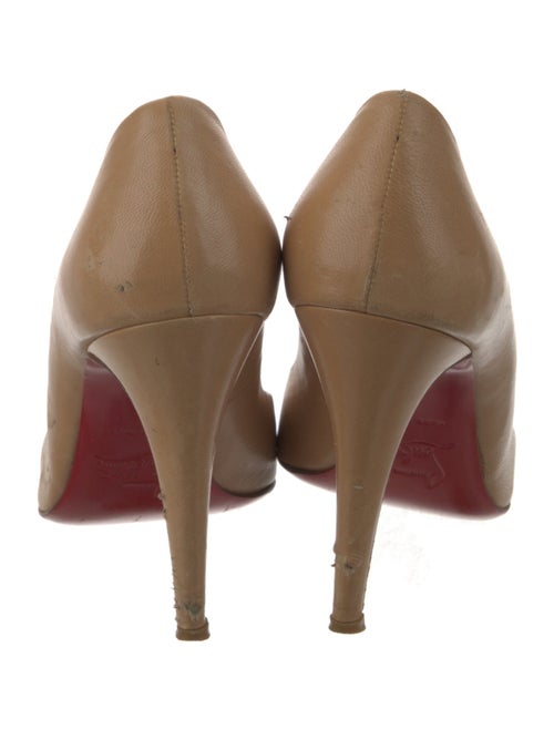 Christian Louboutin Leather Colorblock Pattern Pumps