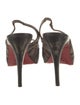 Christian Louboutin Animal Print Slingback Pumps