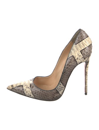 Christian Louboutin Snakeskin Animal Print Pumps
