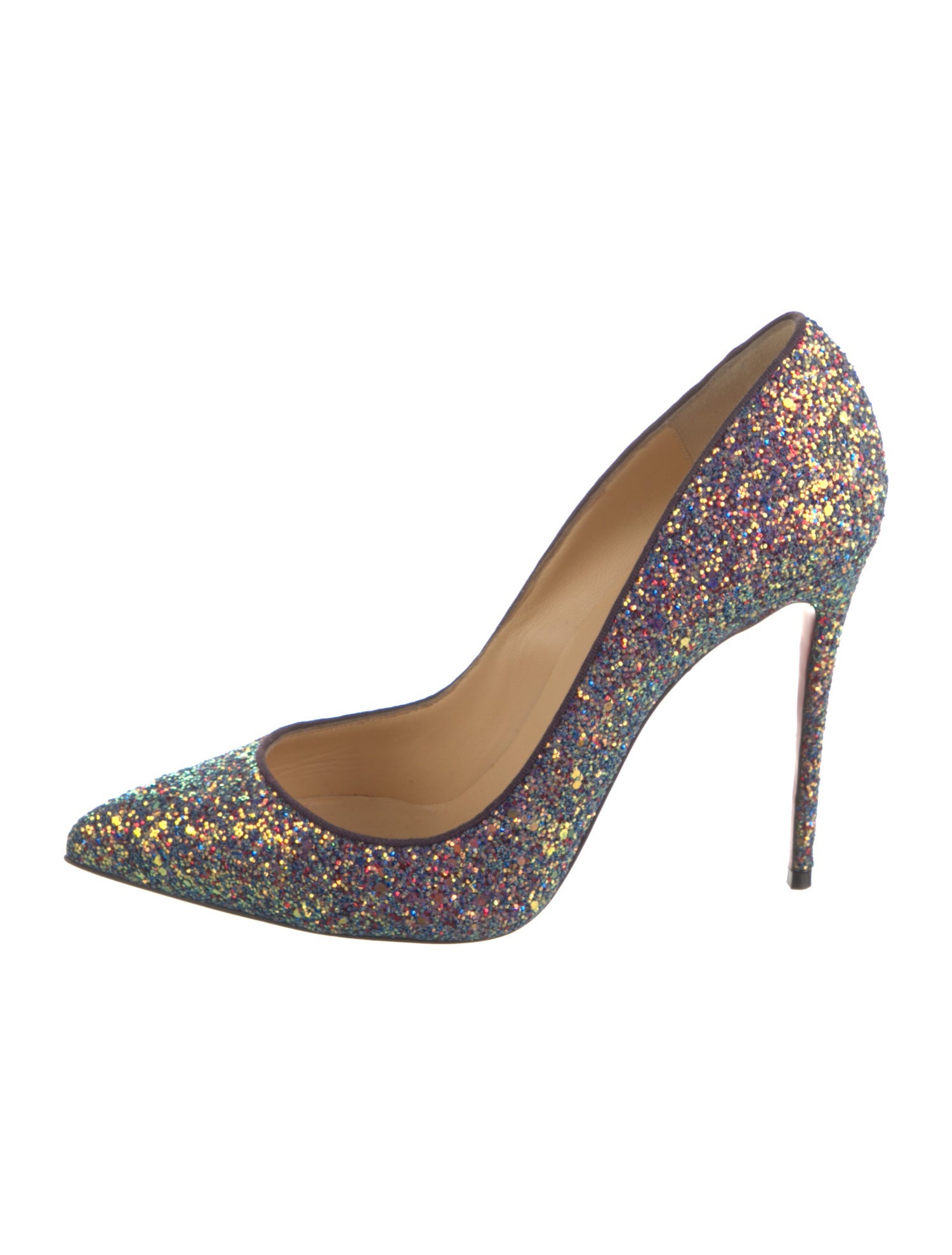 Christian Louboutin Glitter Glitter Accents Pumps