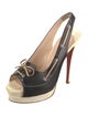 Christian Louboutin Leather Slingback Pumps
