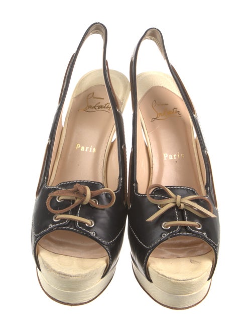 Christian Louboutin Leather Slingback Pumps