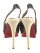Christian Louboutin Leather Slingback Pumps