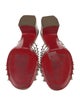 Christian Louboutin Spike Accents Leather Slides