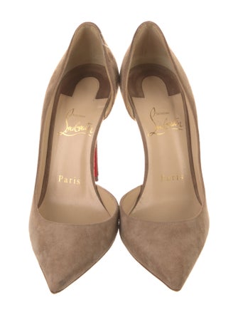 Christian Louboutin Suede D'Orsay Pumps