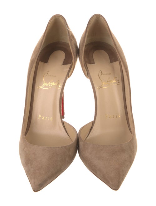 Christian Louboutin Suede D'Orsay Pumps