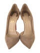 Christian Louboutin Suede D'Orsay Pumps
