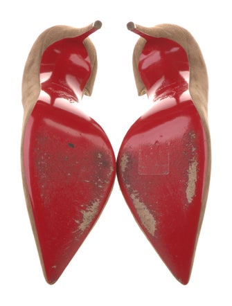 Christian Louboutin Suede D'Orsay Pumps