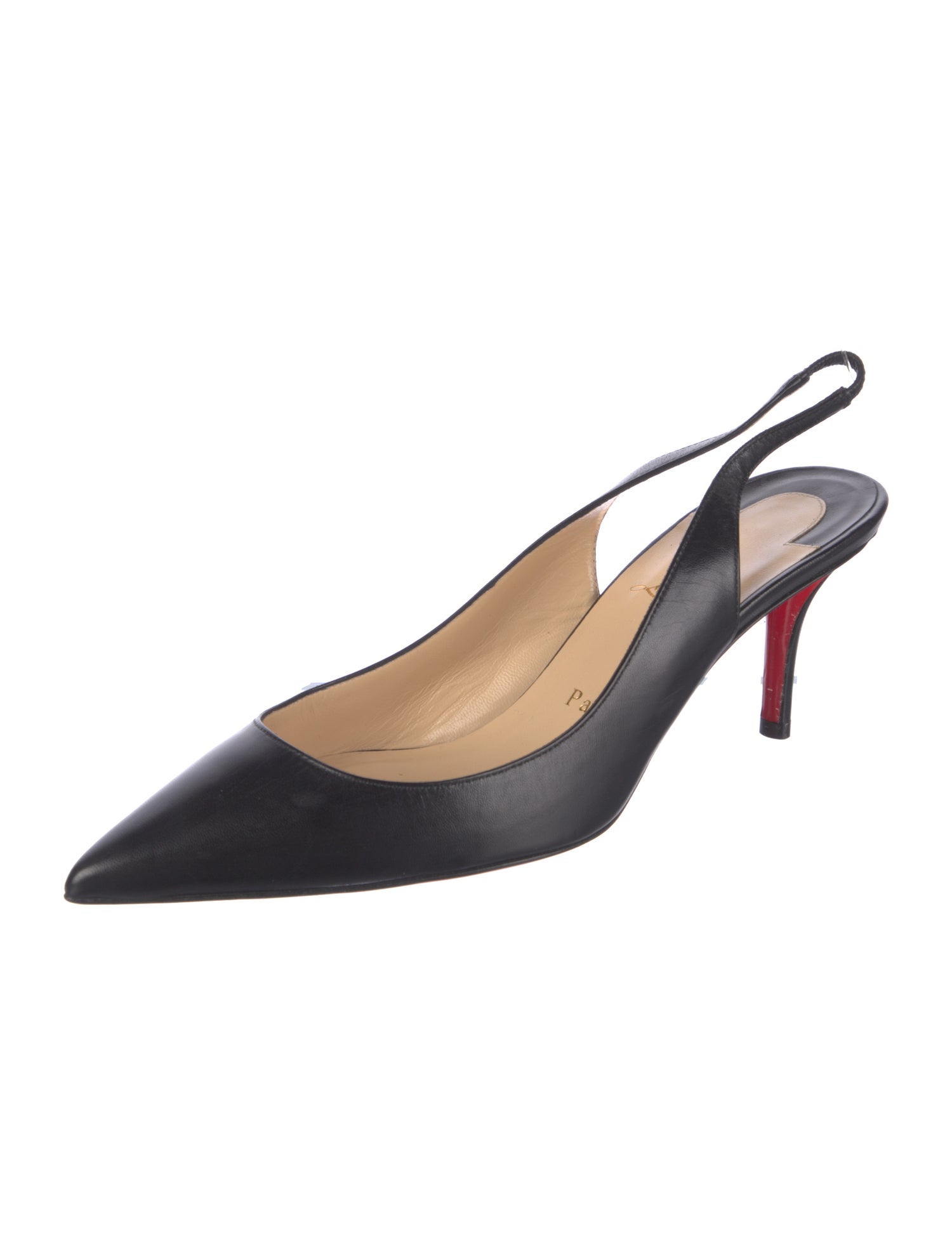 Christian Louboutin Leather Slingback Pumps