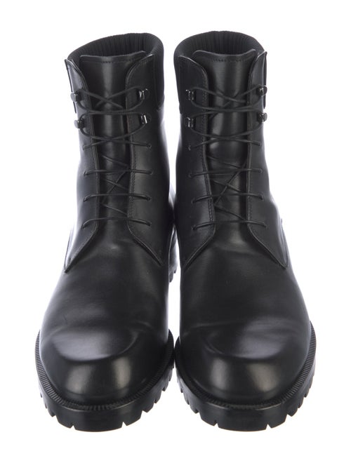 Christian Louboutin Leather Lace-Up Boots