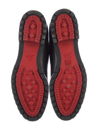 Christian Louboutin Leather Lace-Up Boots