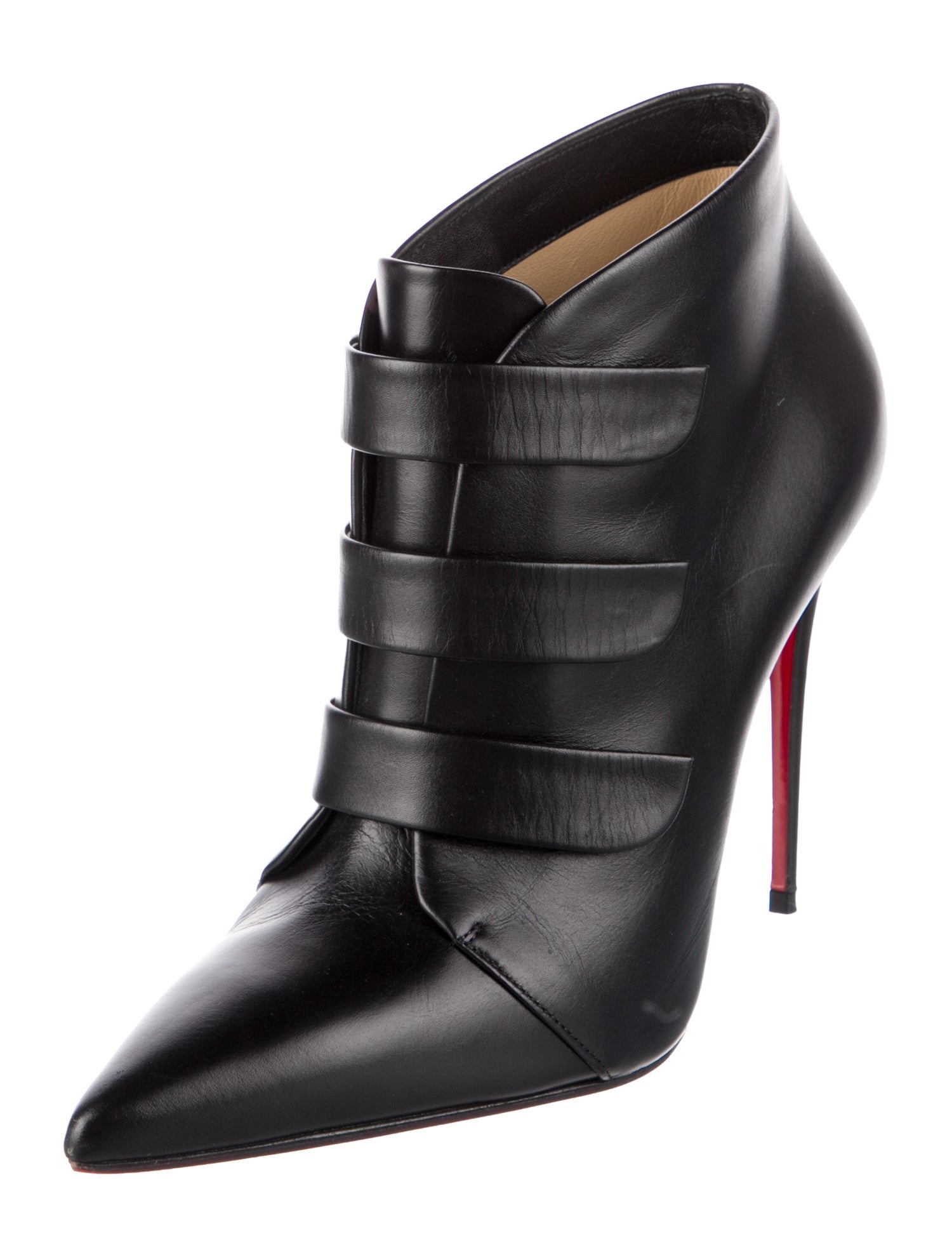 Christian Louboutin Triniboot 100 Leather Boots
