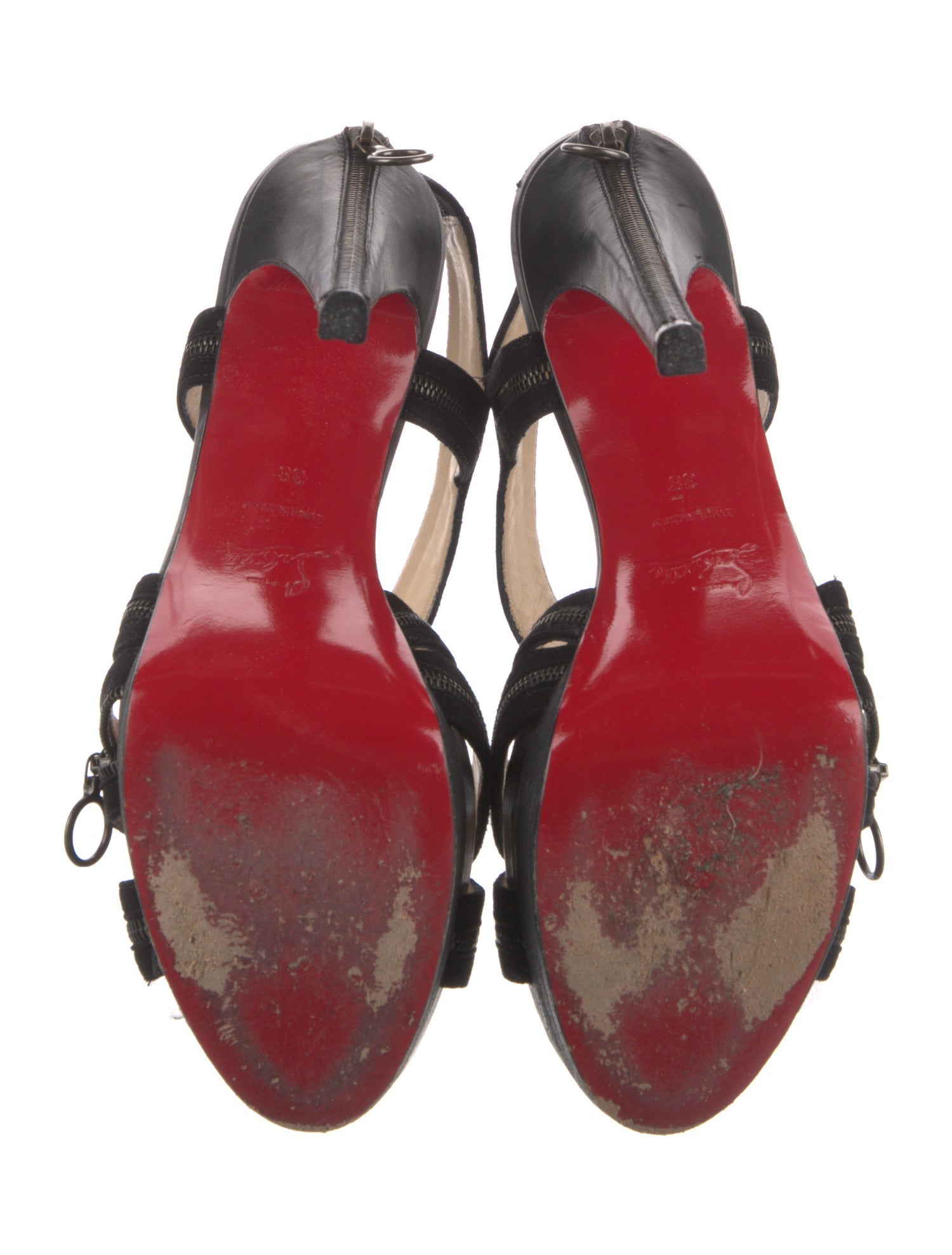 Christian Louboutin Suede Slingback Sandals