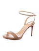 Christian Louboutin Loubi Queen Leather Sandals