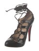Christian Louboutin Snakeskin Animal Print Sandals