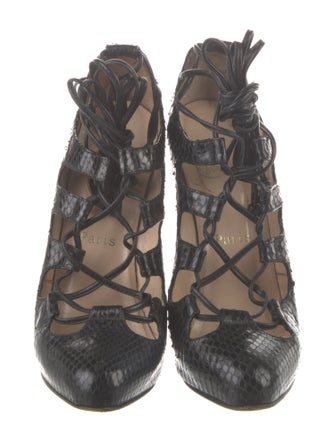 Christian Louboutin Snakeskin Animal Print Sandals