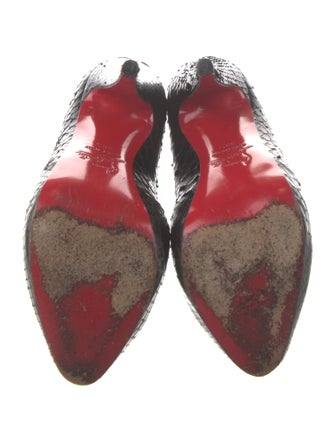 Christian Louboutin Snakeskin Animal Print Sandals