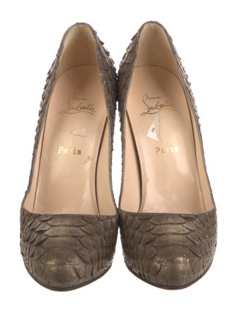 Christian Louboutin Python Animal Print Pumps