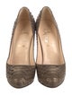 Christian Louboutin Python Animal Print Pumps