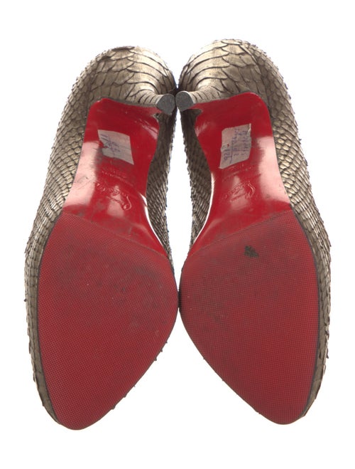 Christian Louboutin Python Animal Print Pumps