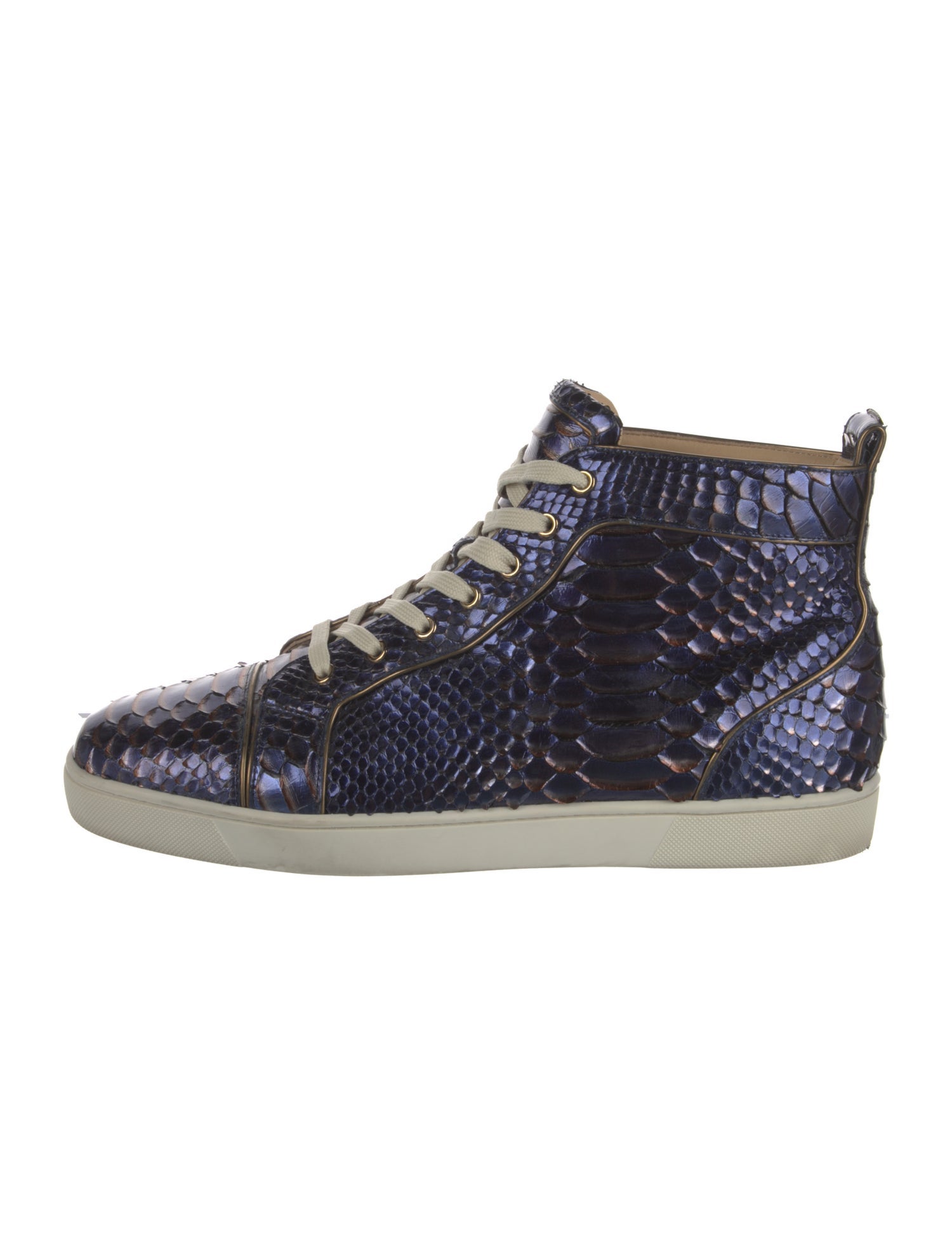 Christian Louboutin Snakeskin Animal Print Sneakers