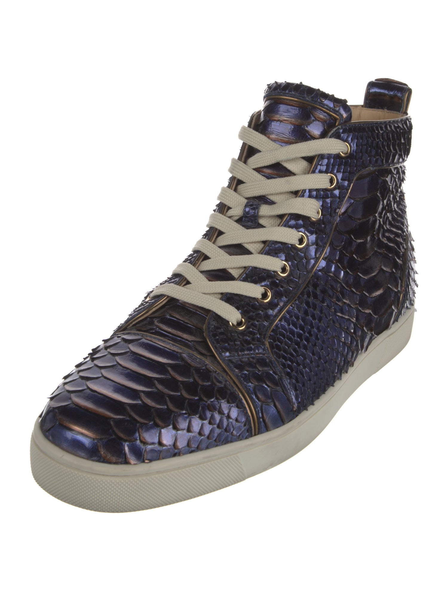 Christian Louboutin Snakeskin Animal Print Sneakers