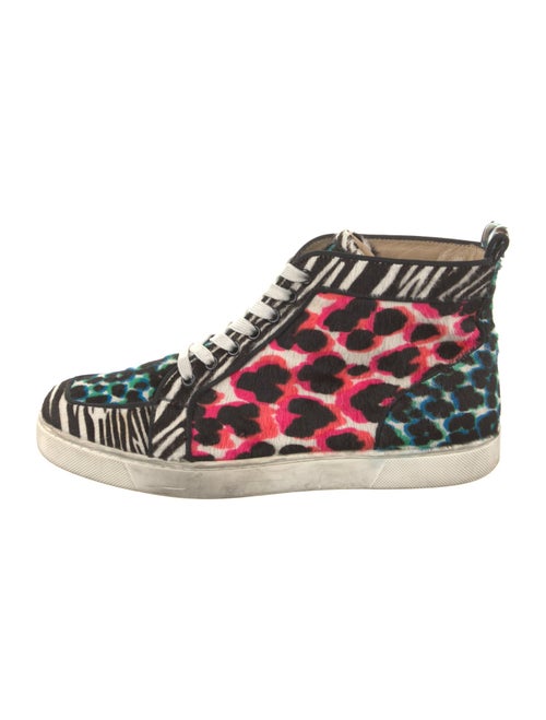 Christian Louboutin Ponyhair Animal Print Sneakers
