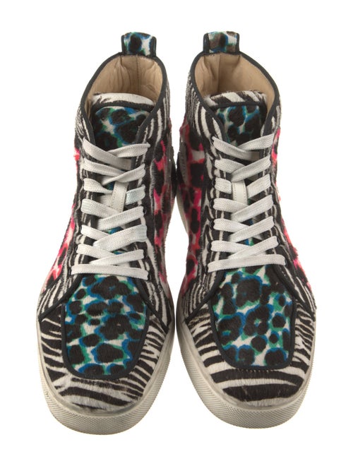 Christian Louboutin Ponyhair Animal Print Sneakers