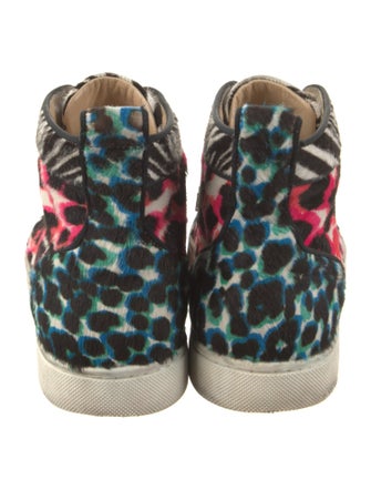 Christian Louboutin Ponyhair Animal Print Sneakers
