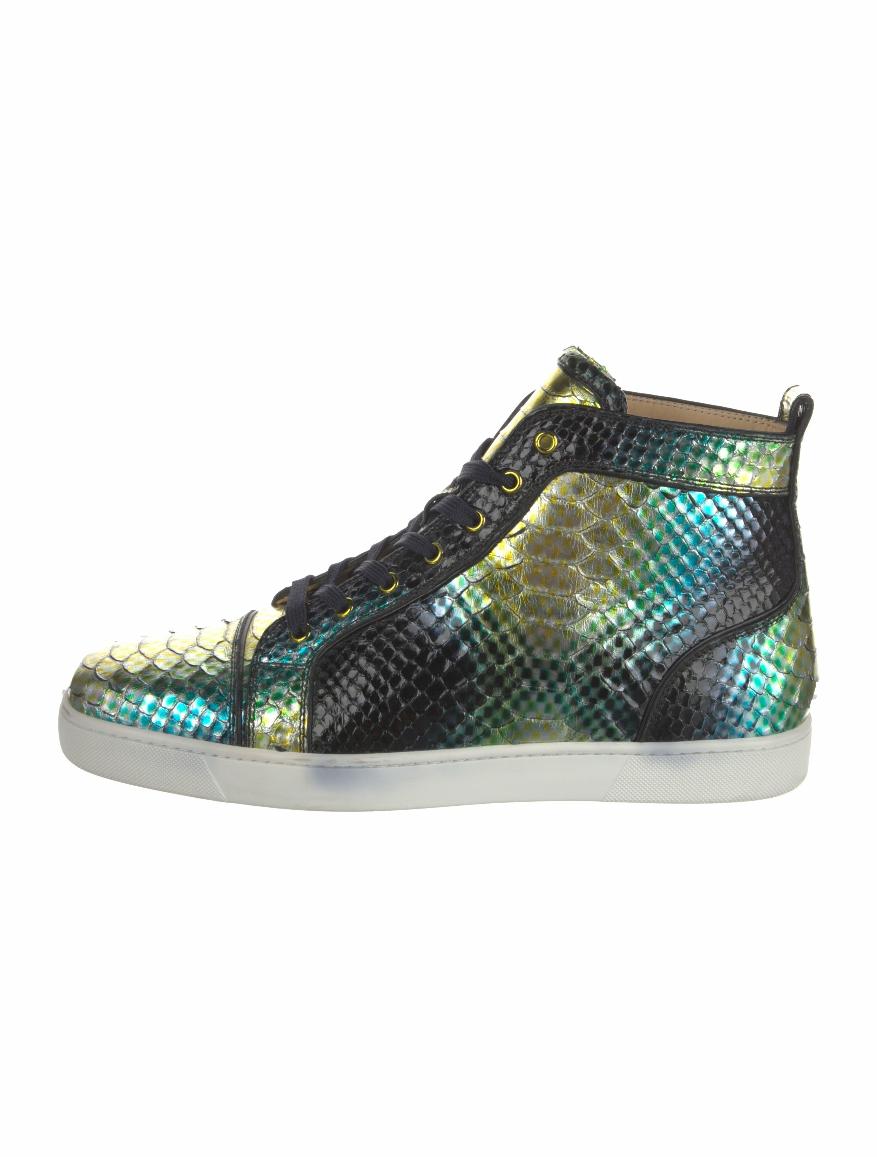Christian Louboutin Snakeskin Patterned Sneakers