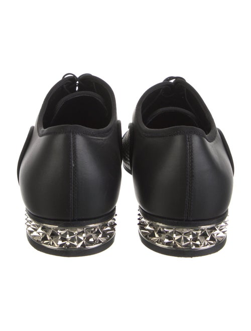 Christian Louboutin Leather Grosgrain Trim Oxfords