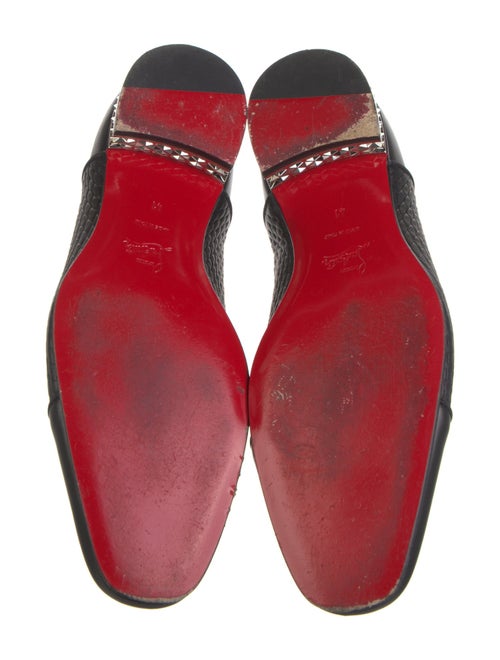 Christian Louboutin Leather Grosgrain Trim Oxfords