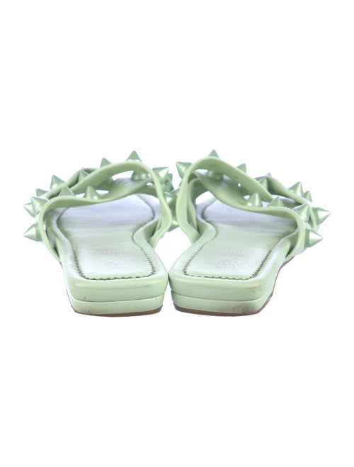 Christian Louboutin Spike Accents Leather Slides