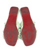 Christian Louboutin Spike Accents Leather Slides