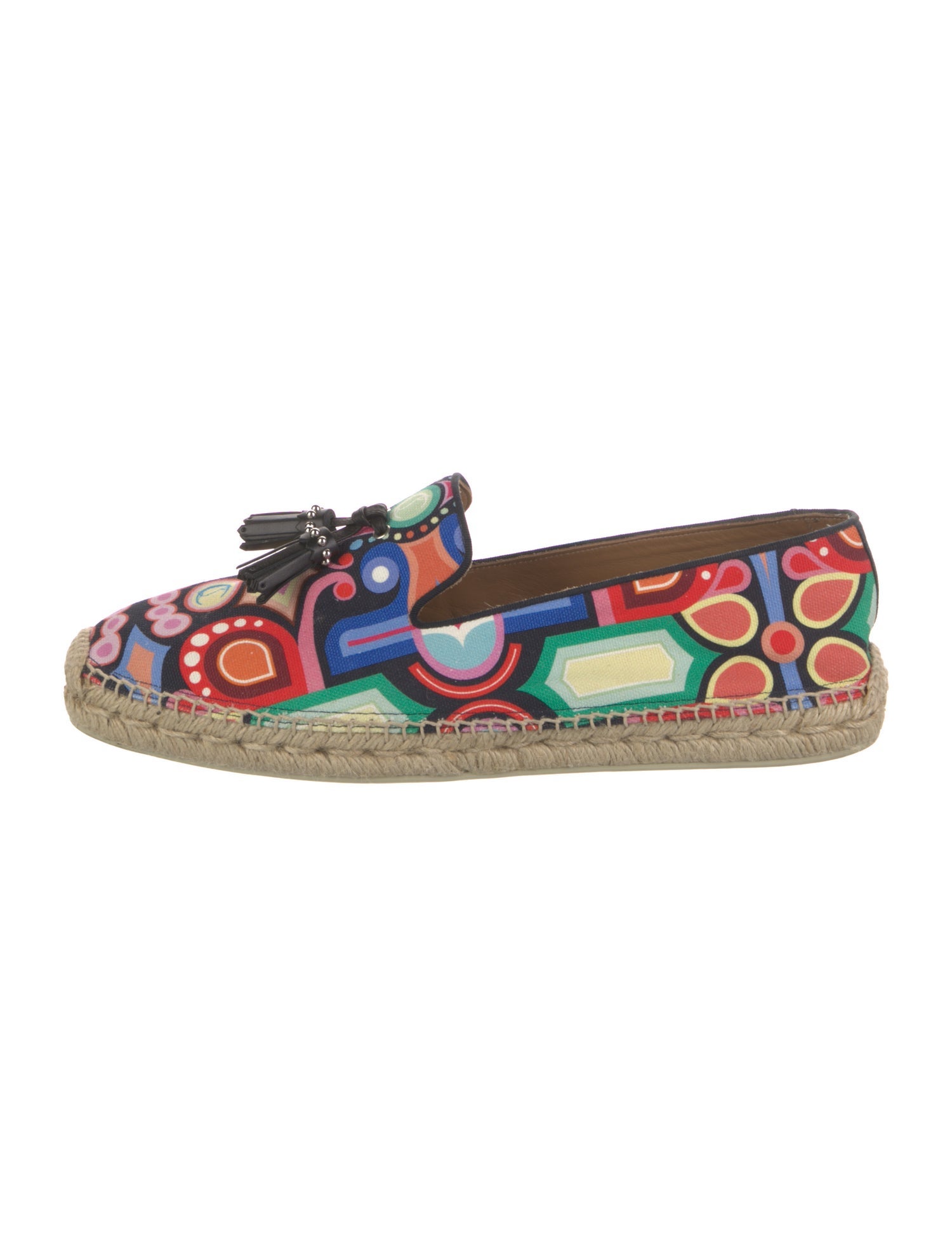 Christian Louboutin Canvas Printed Espadrilles
