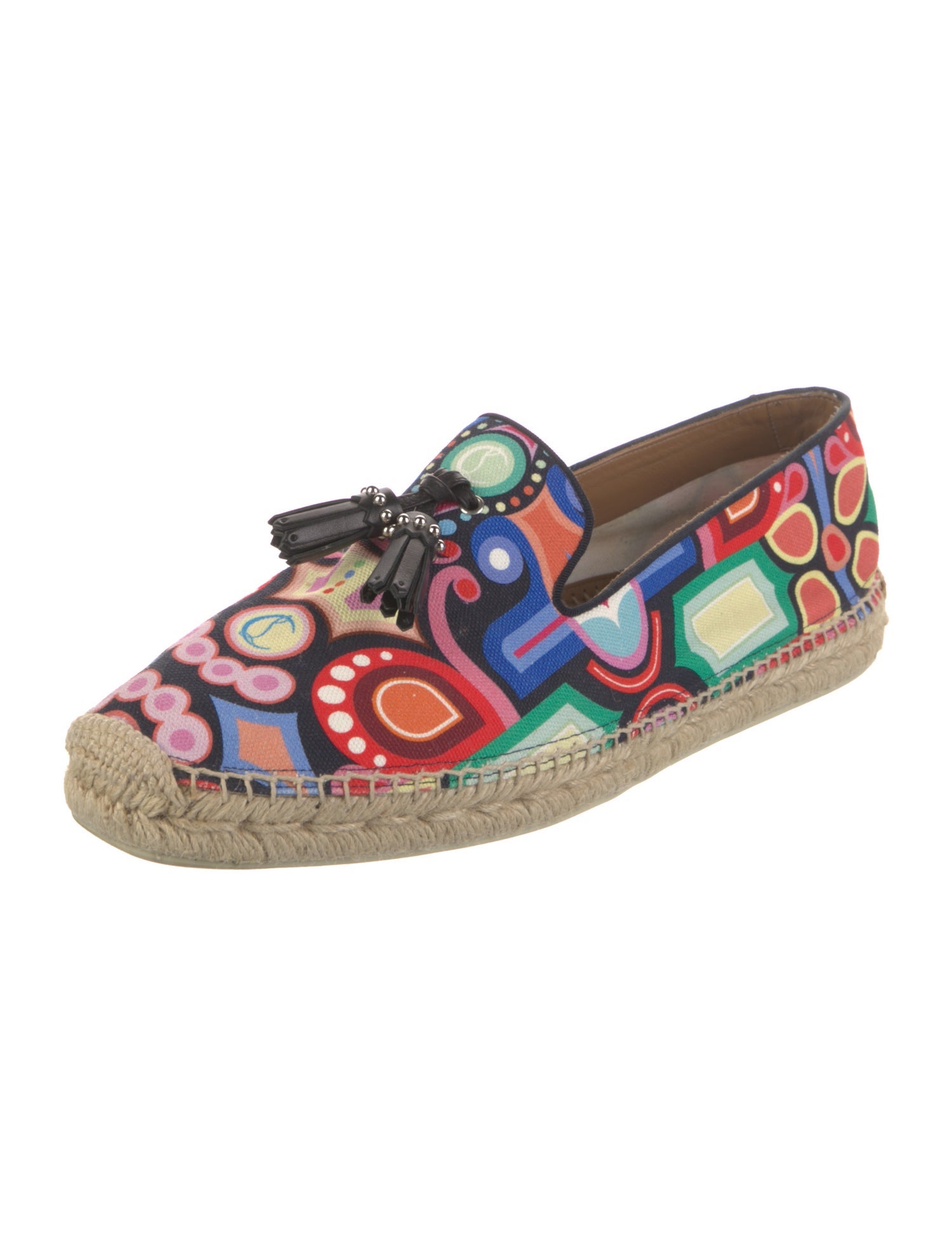Christian Louboutin Canvas Printed Espadrilles