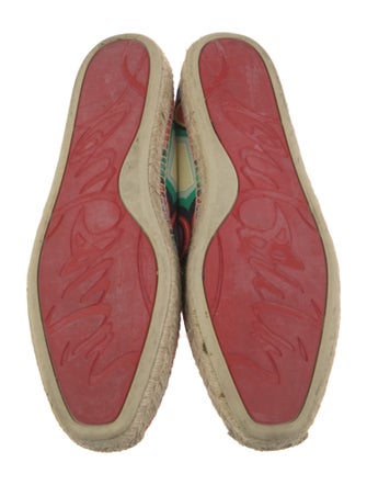 Christian Louboutin Canvas Printed Espadrilles