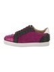 Christian Louboutin Spike Accents Suede Sneakers