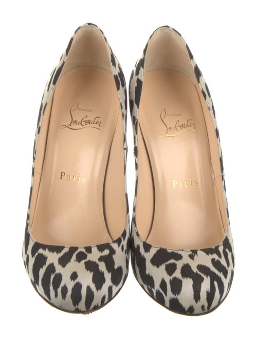 Christian Louboutin Animal Print Slingback Sandals