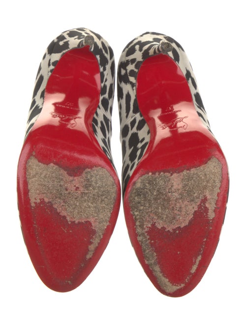 Christian Louboutin Animal Print Slingback Sandals