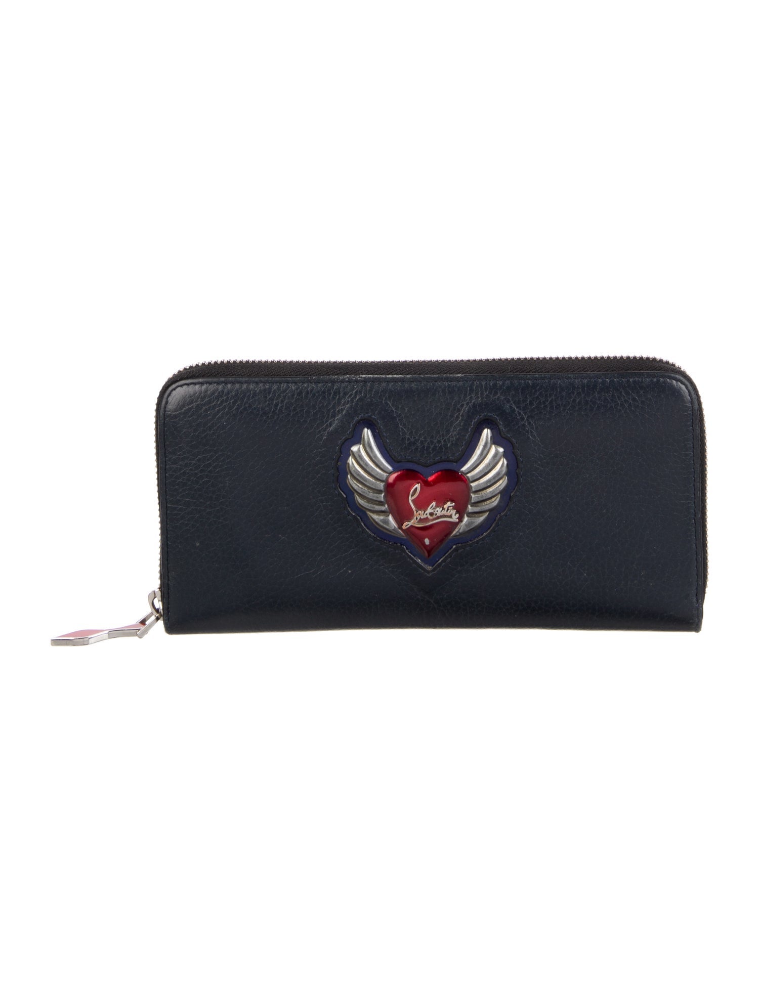 Christian Louboutin Leather Graphic Print Continental Wallet