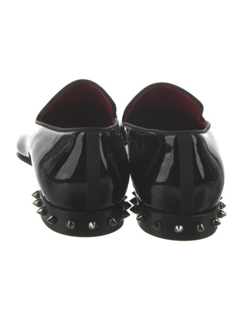 Christian Louboutin Spike Accents Patent Leather Loafers