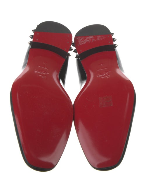 Christian Louboutin Spike Accents Patent Leather Loafers