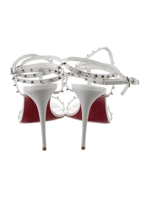 Christian Louboutin Rockstud Accents Leather T-Strap Sandals